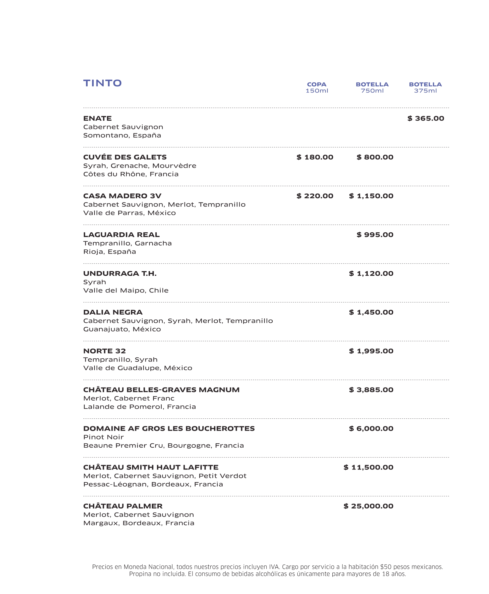 Photo of the hotel Sofitel Mexico City Reforma: Inroom dining menu esp ing final 12