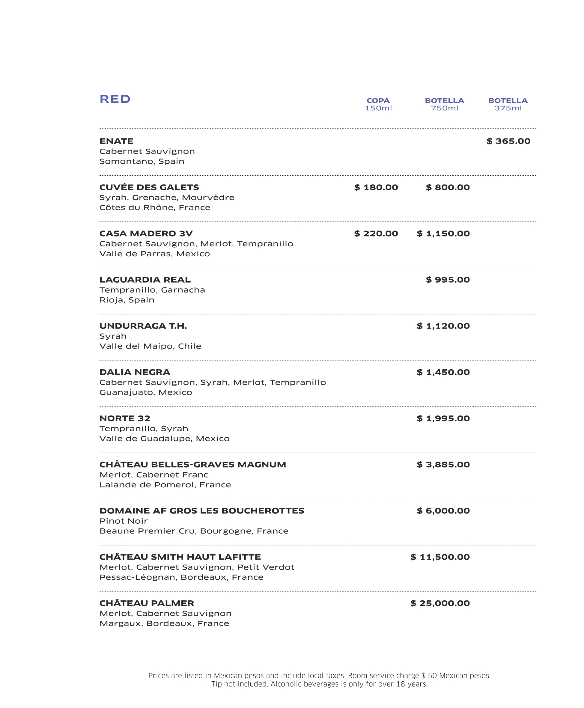 Photo of the hotel Sofitel Mexico City Reforma: Inroom dining menu esp ing final 24