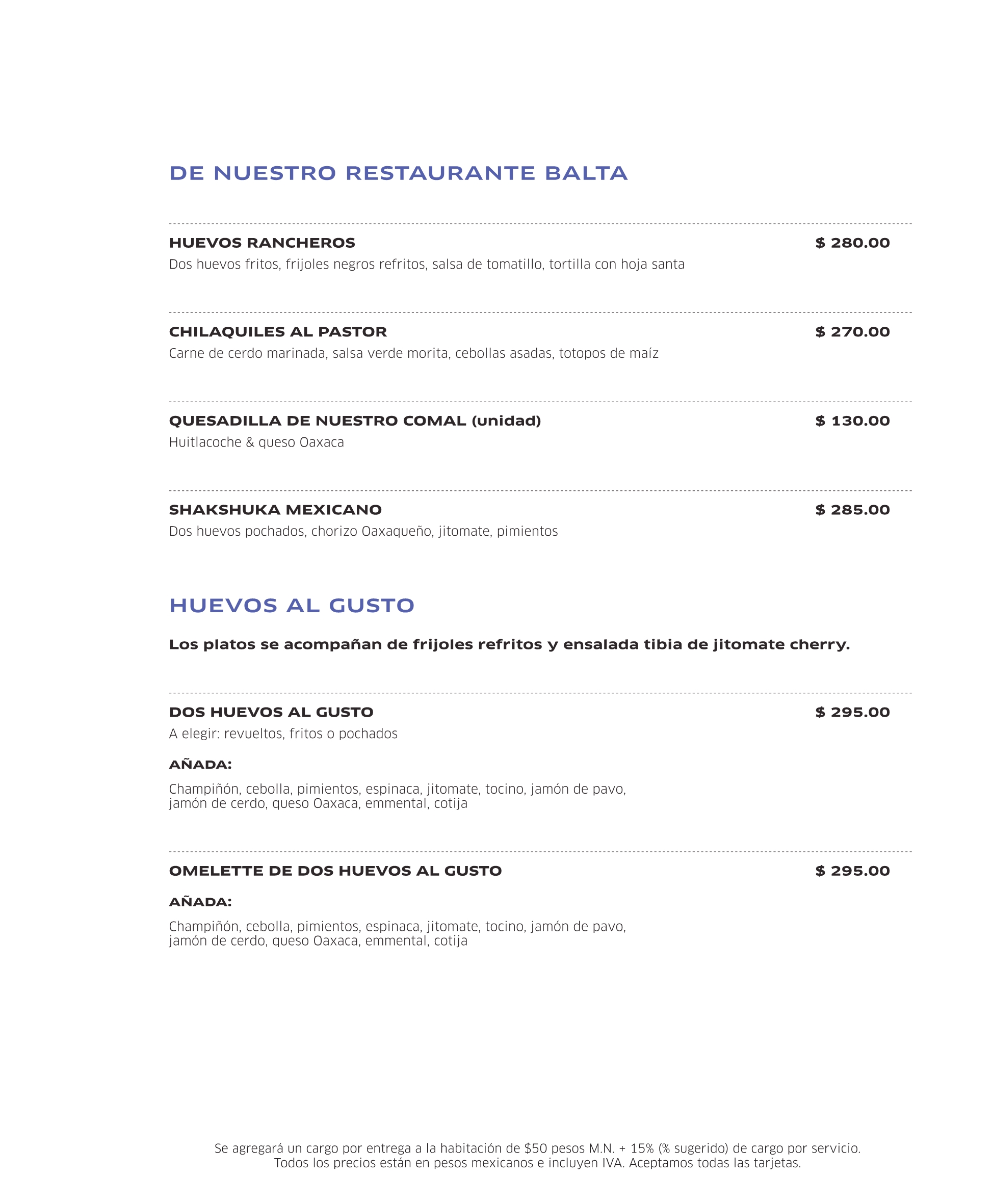 Photo of the hotel Sofitel Mexico City Reforma: Inroom dining menu esp ing final 3