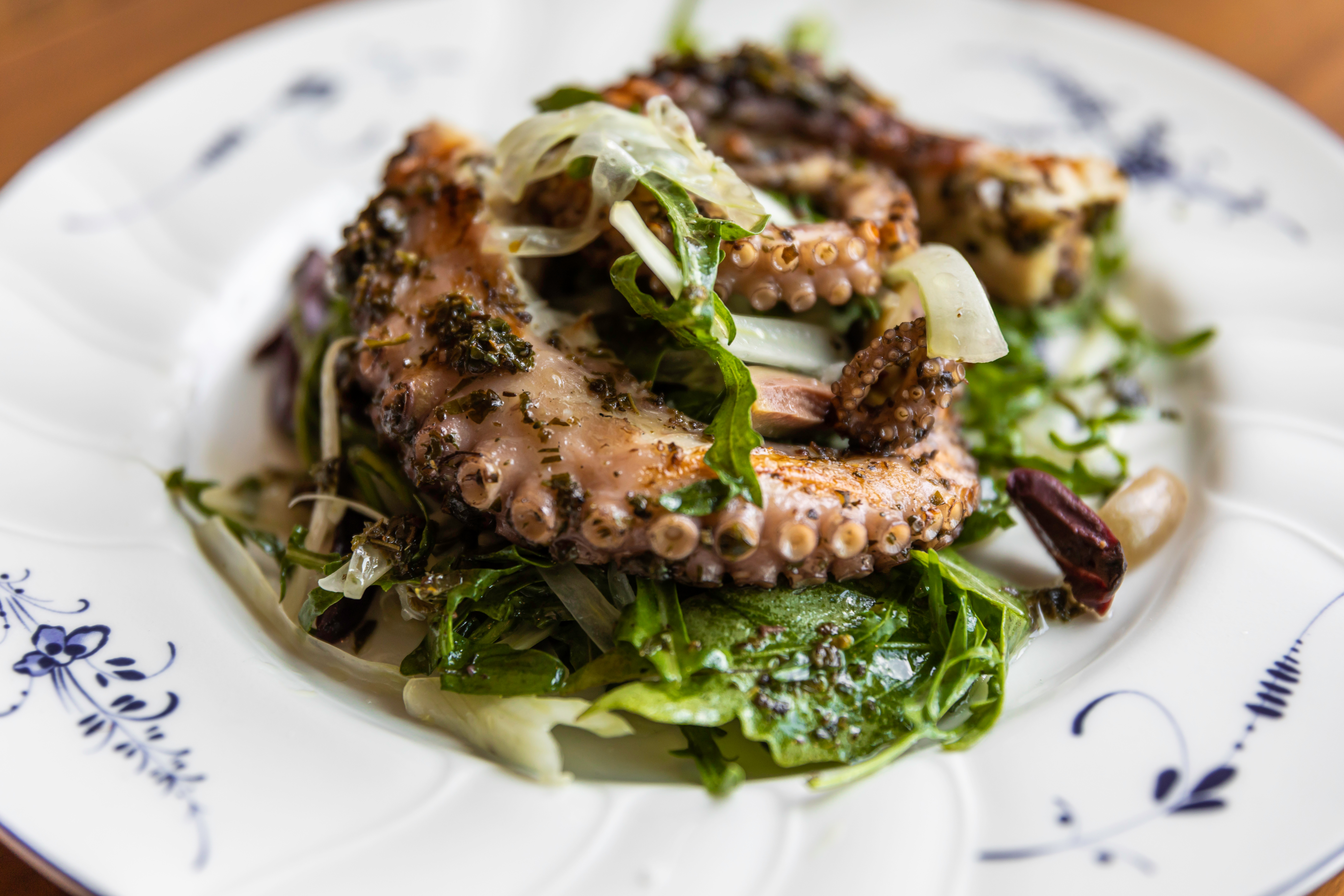 Octopus and Arugula